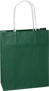 papierová taška tmavozelená