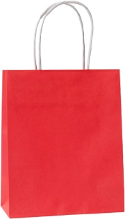 papierová taška červená